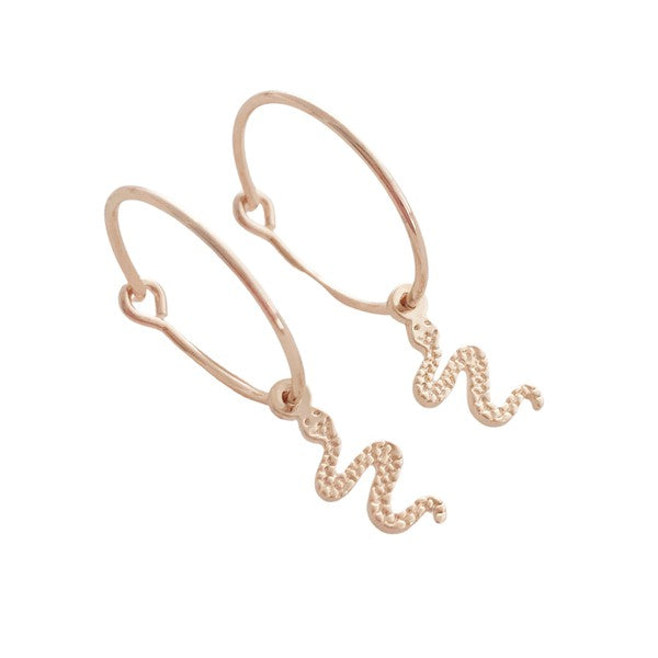 Snake Earrings Stud Earrings Rose Gold Silver Fashion - Etsy | Snake  earrings, Rose gold earrings, Rose earrings